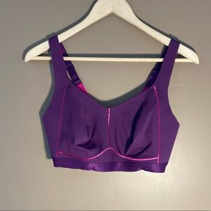 NWT Amoena Claudine purple pink sport bra 38D